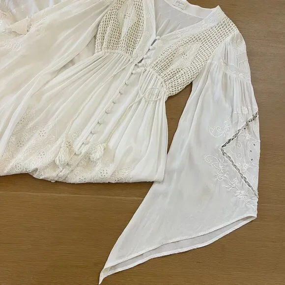 Women's Fillyboo Maternity Strawberry Fields Embroidered Maxi Dress - Picture 4 of 12